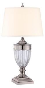 Quoizel QZ-DENNISON-PN - Stolní lampa DENNISON 1xE27/60W/230V lesklý chrom