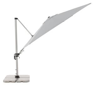Doppler ACTIVE 370 cm - výkyvný zahradní slunečník s boční tyčí světle šedá (kód barvy 827)