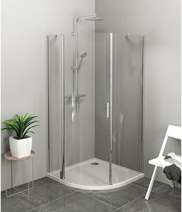 Čtvrtkruhový sprchový kout ZOOM LINE 900x900 mm, čiré sklo, levý