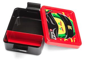 Černý box na svačinu s červeným víčkem LEGO® Ninjago