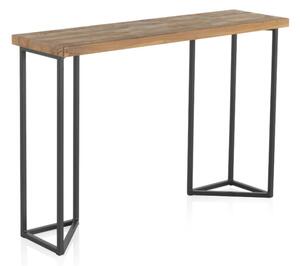 Konzolový stolek s deskou z jilmového dřeva Geese Lorena, výška 83 cm