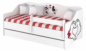 Dětská postel LULLU 160x80cm - MINNIE LOVE