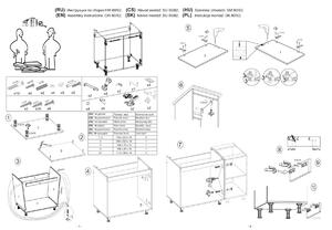 Dolní kuchyňská skříňka pro zabudování dřezu VITO - 80x82x52 cm - béžová lesklá