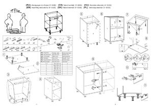 Dolní kuchyňská skříňka VITO - 60x82x52 cm - dub medový