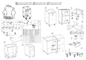Dolní kuchyňská skříňka VITO - 40x82x52 cm - dub medový