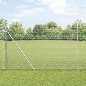 Zemní upevnění svařované drátěné ploty 10 x 1,5 m Stříbrná 3351584