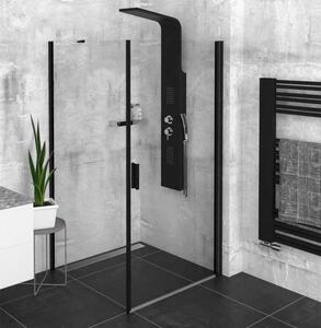 Zoom Line Černý rohový sprchový kout 900x900mm L/R varianta