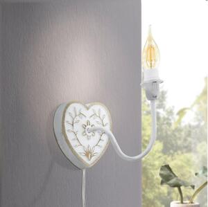 Eglo 33004 - Nástěnná lampa 1xE14/40W/230V bílá/patina