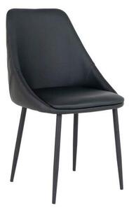 House Nordic Jídelní židle černá PU kůže Porto (Židle v černé barvě PU kůže)
