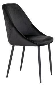 House Nordic Jídelní židle černá Porto (Židle v černém sametu)