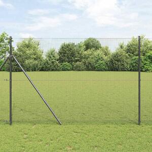 Zemní upevnění svařované drátěné ploty 10 x 1,5 m Šedá Síťovina 3351822