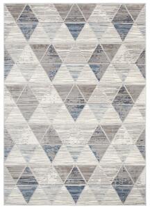 Kusový koberec ASTHANE triangl - šedý/modrý