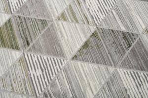 Kusový koberec ASTHANE triangl - šedý/zelený