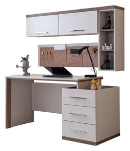 PC stolek Milky (krémová + hnědá). Akce -23%