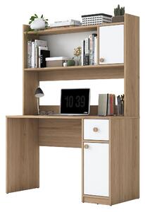 PC stolek Havasi 127 (ořech + bílá). Akce -23%