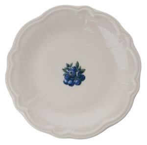 Jídelní sada 24 ks bílá/modrá/porcelán