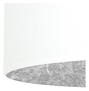 Bílé závěsné svítidlo s detailem ve stříbrné barvě Sotto Luce Mika M, ⌀ 36 cm