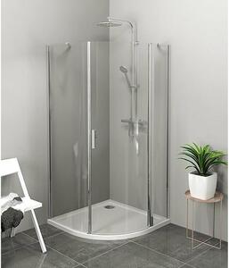 Čtvrtkruhový sprchový kout ZOOM LINE 900x900 mm, čiré sklo, pravý