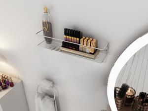 Kalune Design Nástěnná police BANYO chrom