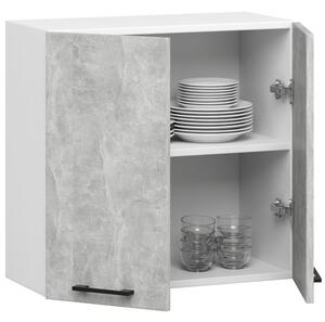 Horní kuchyňská skříňka Ozara W60 H580 (bílá + beton). 1071166
