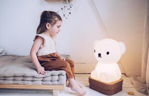 Bílá plastová dětská LED lampa Mr. Maria Boris 36 cm