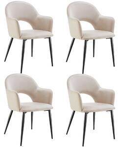 Tectake® Sachel křeslo v sametovém vzhledu, čalouněné 57 x 61,5 x 87,5 cm