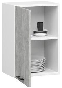 Horní kuchyňská skříňka Ozara W50 H580 (bílá + beton). 1071167