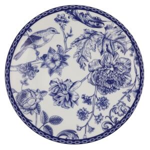 Jídelní sada 24 ks bílá/modrá/porcelán