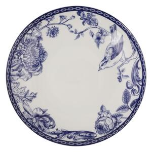 Jídelní sada 24 ks bílá/modrá/porcelán