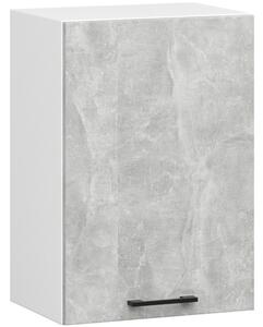 Horní kuchyňská skříňka Ozara W50 H580 (bílá + beton). 1071167