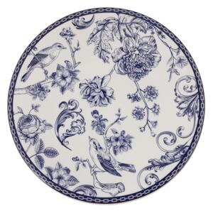 Jídelní sada 24 ks bílá/modrá/porcelán