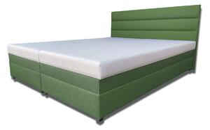 Manželská postel 160 cm Rebeka (s pěnovými matracemi) (tmavě zelená). 1030940