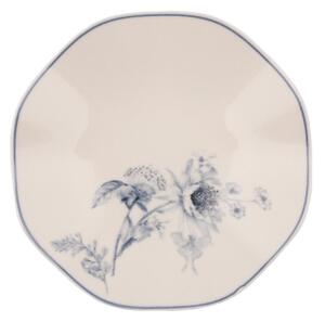 Jídelní sada 24 ks bílá/modrá/porcelán
