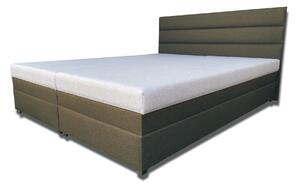 Manželská postel 160 cm Rebeka (s pěnovými matracemi) (coffee). 1030944