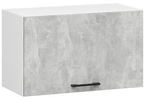 Horní kuchyňská skříňka Ozara W60OK (bílá + beton). 1071172