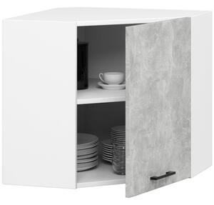 Horní kuchyňská skříňka Ozara W60 60N (bílá + beton). 1071171