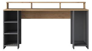 Kalune Design Psací stůl Kalipo 160 cm ořech/antracit