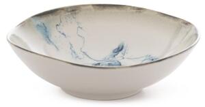 Jídelní sada 24 ks bílá/modrá/porcelán