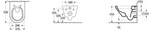 Villeroy & Boch 4694C001 - Závěsné WC ARCHITECTURA keramika/bílá