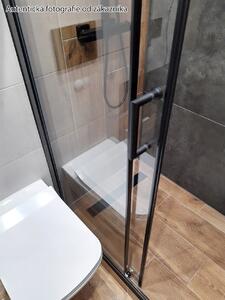 Sprchové dveře MEXEN APIA 140 cm - BLACK