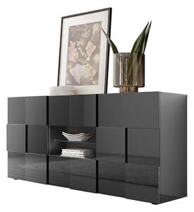 Komoda SERIAN 181x84x43 cm antracit