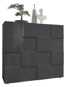 Komoda SERIAN 121x111x43 cm antracit