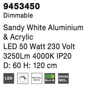 LED lustr Rando Thin A 60 bílé