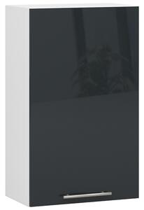 Horní kuchyňská skříňka Ozara W50 H720 (bílá + grafit lesk). 1071194