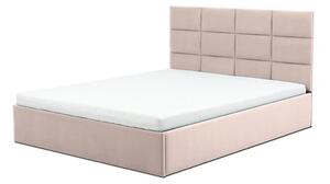 Čalouněná postel TORES s pěnovou matrací rozměr 140x200 cm Tmavě šedá