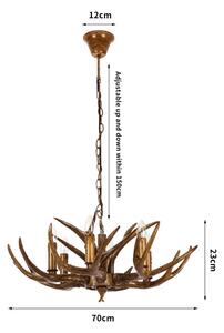 Brilagi - Lustr na řetězu DEER 6xE14/10W/230V pr. 70 cm paroží