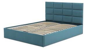 Čalouněná postel TORES bez matrace rozměr 160x200 cm Tyrkysová
