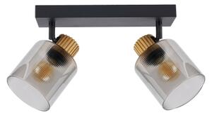 Brilagi - Bodové svítidlo HYGGE 2xE14/15W/230V černá/kouřová