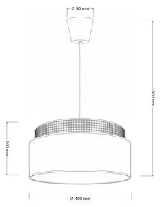 Brilagi - Lustr na lanku PADOVA 1xE27/60W/230V pr. 40 cm béžová