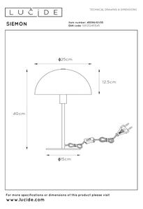 Lucide 45596/01/35 - Stolní lampa SIEMON 1xE14/25W/230V modrá
